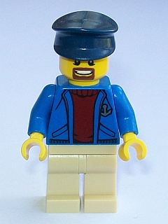 LEGO Minifigure-Deep Sea Captain-Town / City / Deep Sea Explorers-CTY597-Creative Brick Builders